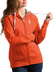 ANTIGUA Women's Antigua  Orange WNBA Logowoman Victory Full-Zip Hoodie