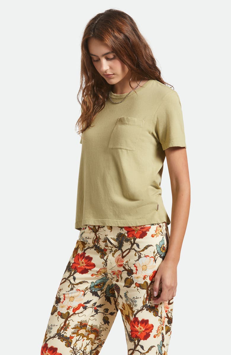 Brixton Carefree Organic Cotton Pocket T-Shirt, Alternate, color, Elm