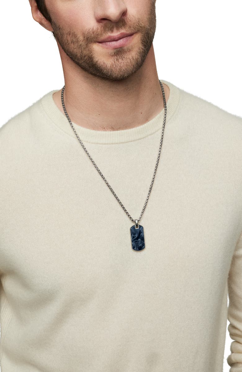 David Yurman Exotic Pietersite Stone Tag, Alternate, color, Pietersite