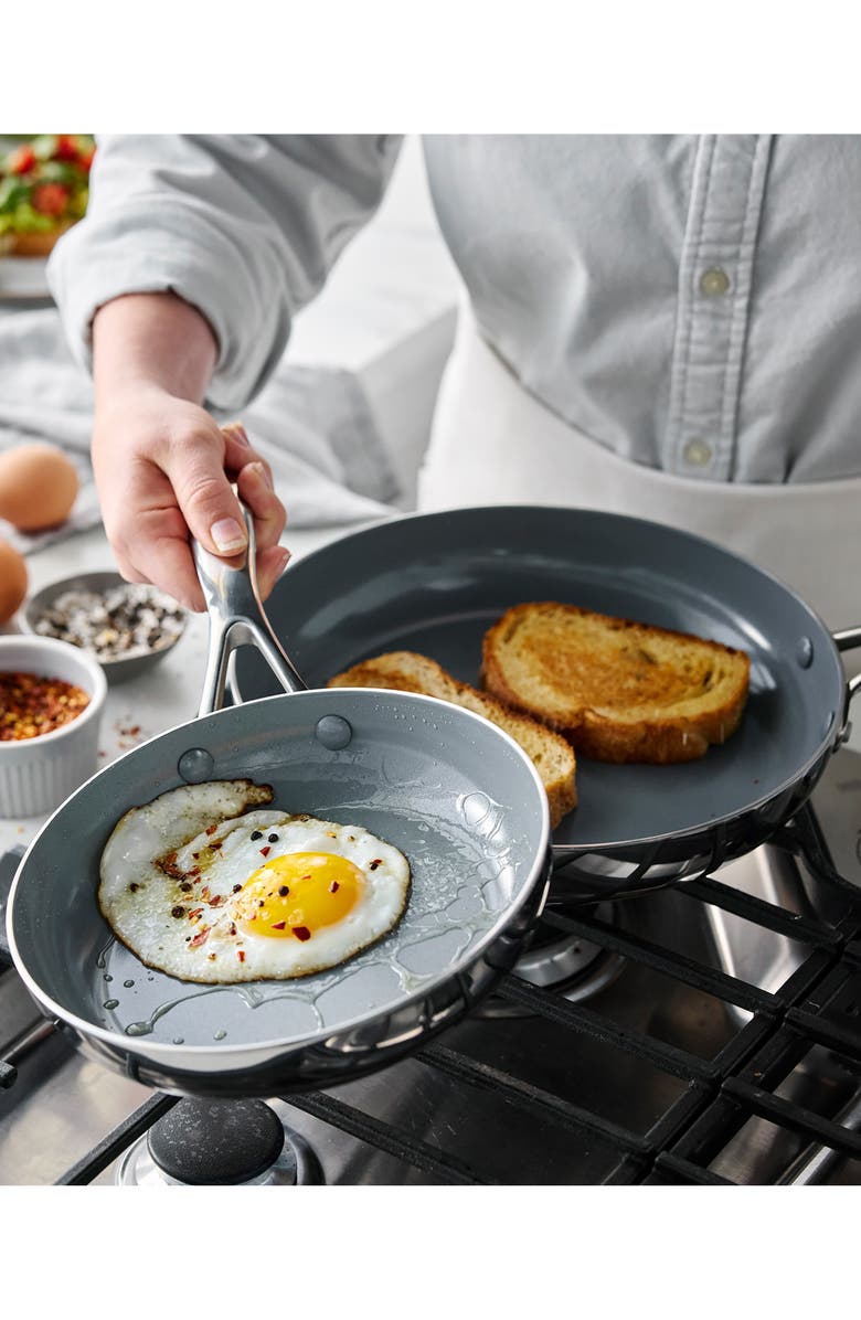 GreenPan Valencia Pro Stainless Steel Nonstick 8-Inch
10-Inch Fry Pan Set, Alternate, color, Stainless Steel