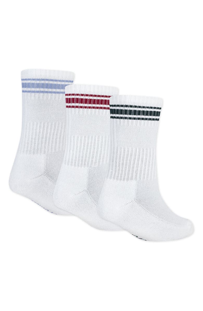 abercrombie kids Kids' Assorted 3-Pack Crew Socks, Alternate, color, Infinity