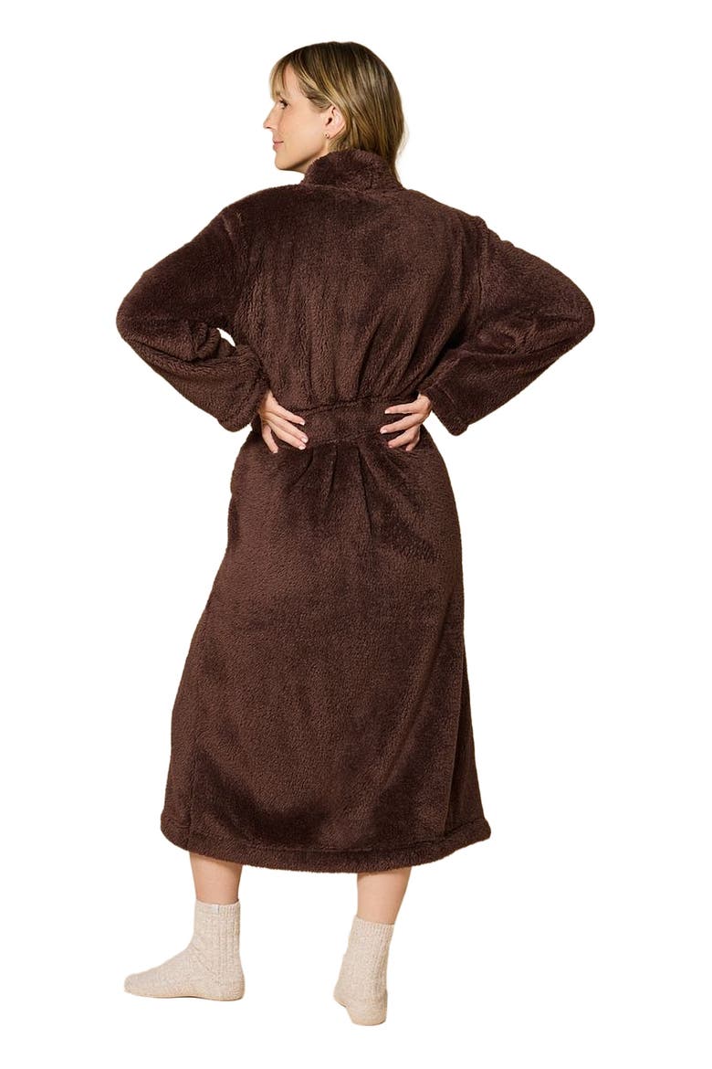 DreamPlush Wrap Robe, Alternate, color, Espresso