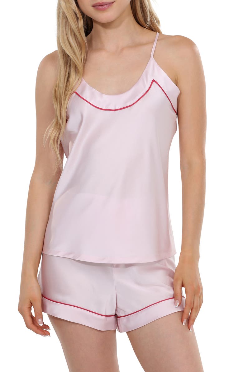 Honeydew Retreat Short Pajamas, Main, color, Strawberry