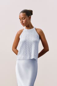 NAKED CASHMERE ALOUETTE CABLEKNIT TANK