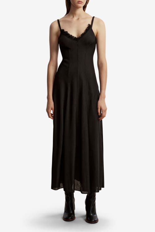 Marina Moscone Lightweight Wool Swing Dress in Black 