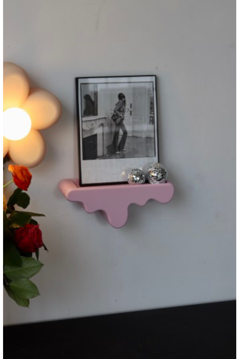 Melting Shelf, Alternate, color, Bubblegum Pink