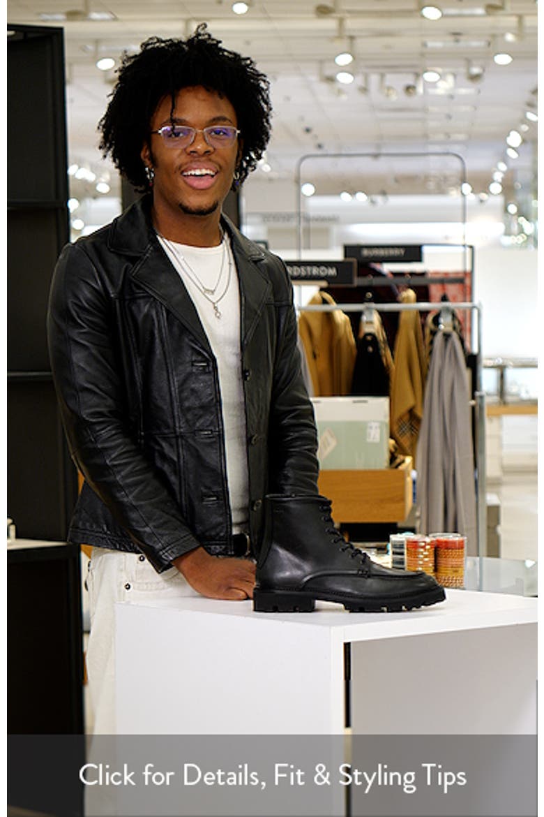 Julio Lugged Moc Toe Leather Boot video