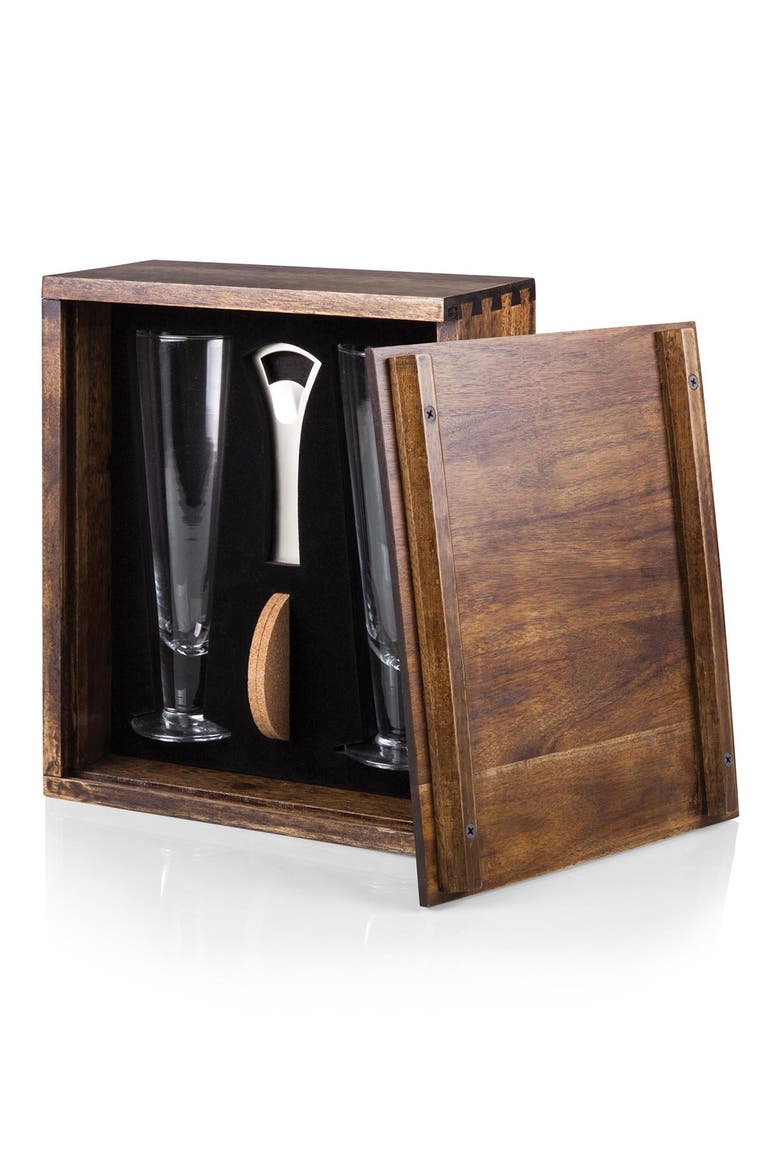 LEGACY Pilsner Glass Gift Set, Alternate, color, BROWN