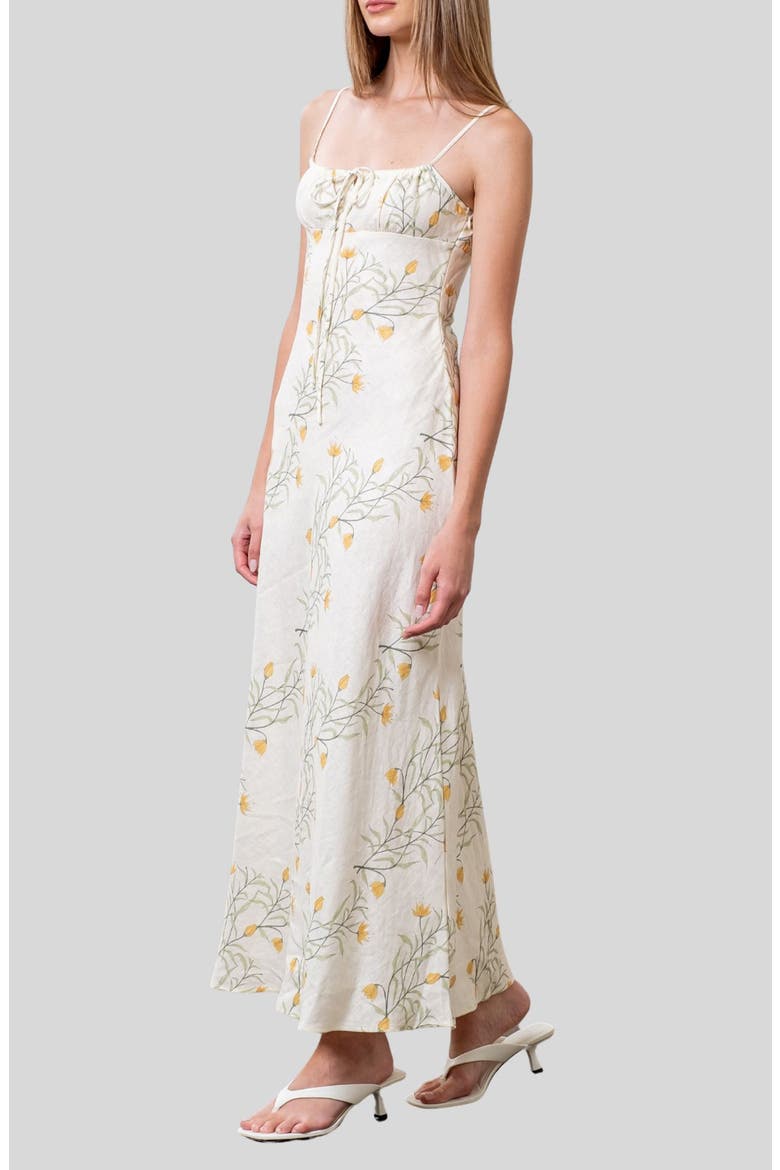 Floral Print Maxi Dress, Alternate, color, CREAM MULTI