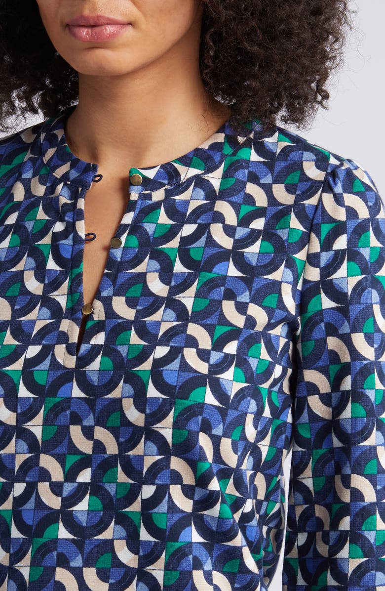 NIC+ZOE Geo Waves Long Sleeve Top, Alternate, color, 