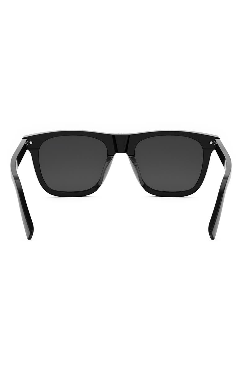 DIOR 'DiorBlackSuit S13I 53mm Geometric Sunglasses, Alternate, color, Shiny Black / Smoke