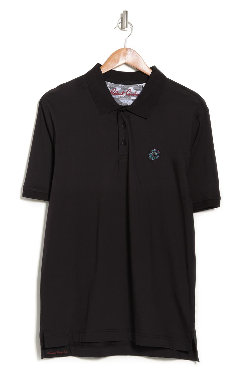 Robert Graham Stone Trail Short Sleeve Knit Polo, Alternate, color, 