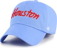 '47 Men's '47 Light Blue Houston Cougars Script Clean Up Adjustable Hat