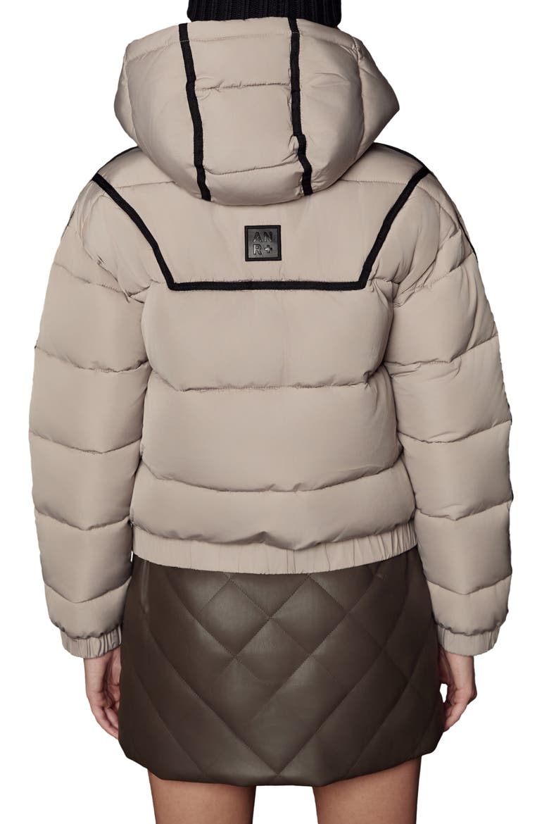 Whitney Water Repellent Hooded Puffer Jacket, Alternate, color, STONE