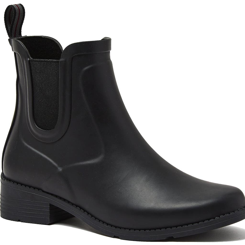 Lands' End Rubber Chelsea Rain Boots In Black