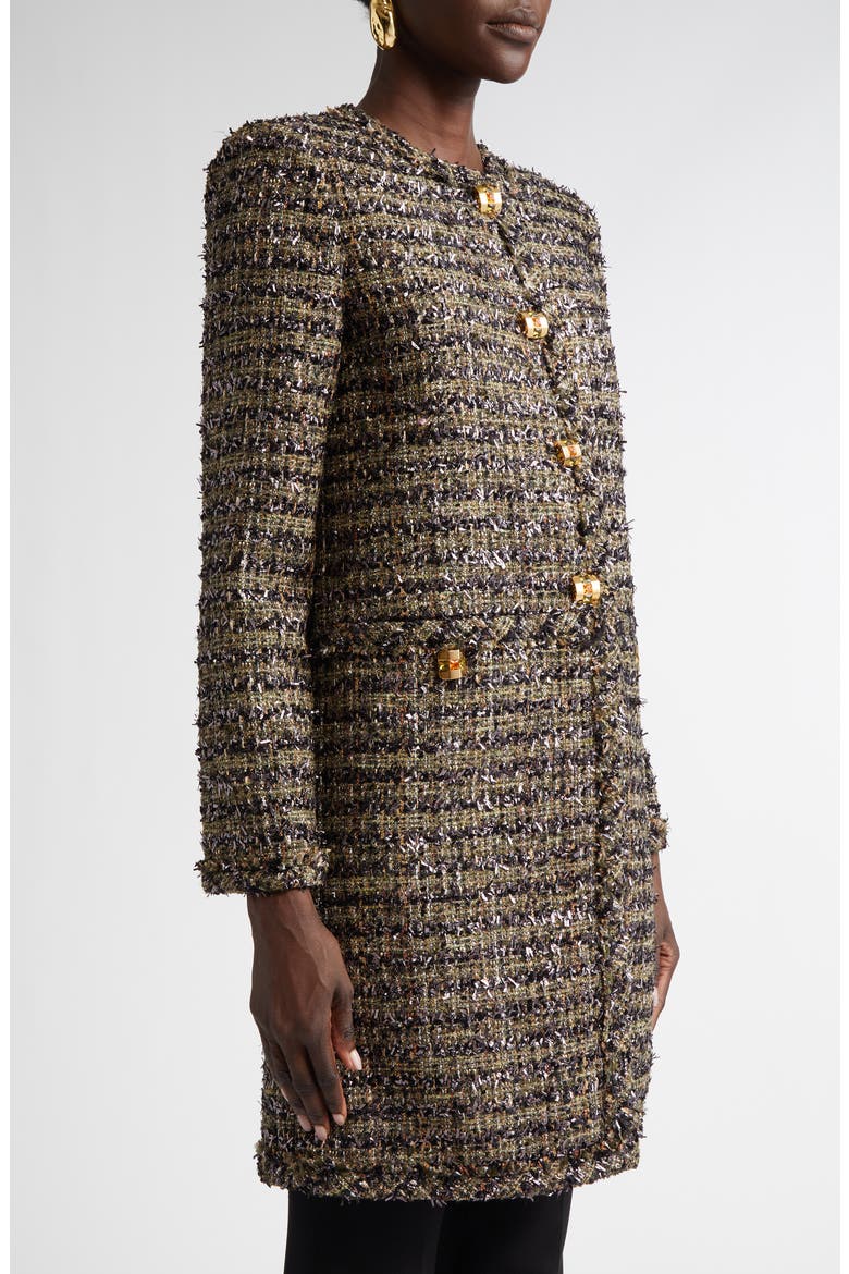 ST. JOHN Metallic Eyelash Tweed Jacket (Women) | Nordstrom