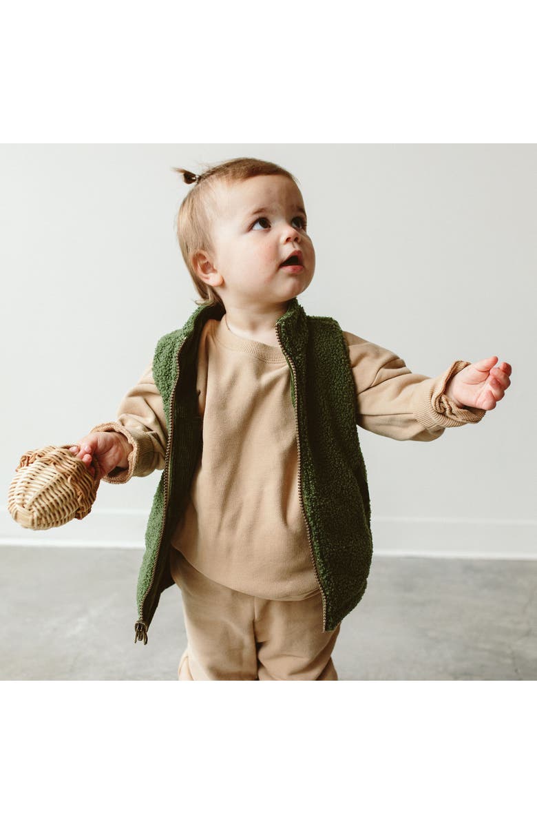 goumikids Goumi Kids Reversible Vest, Alternate, color, Spruce