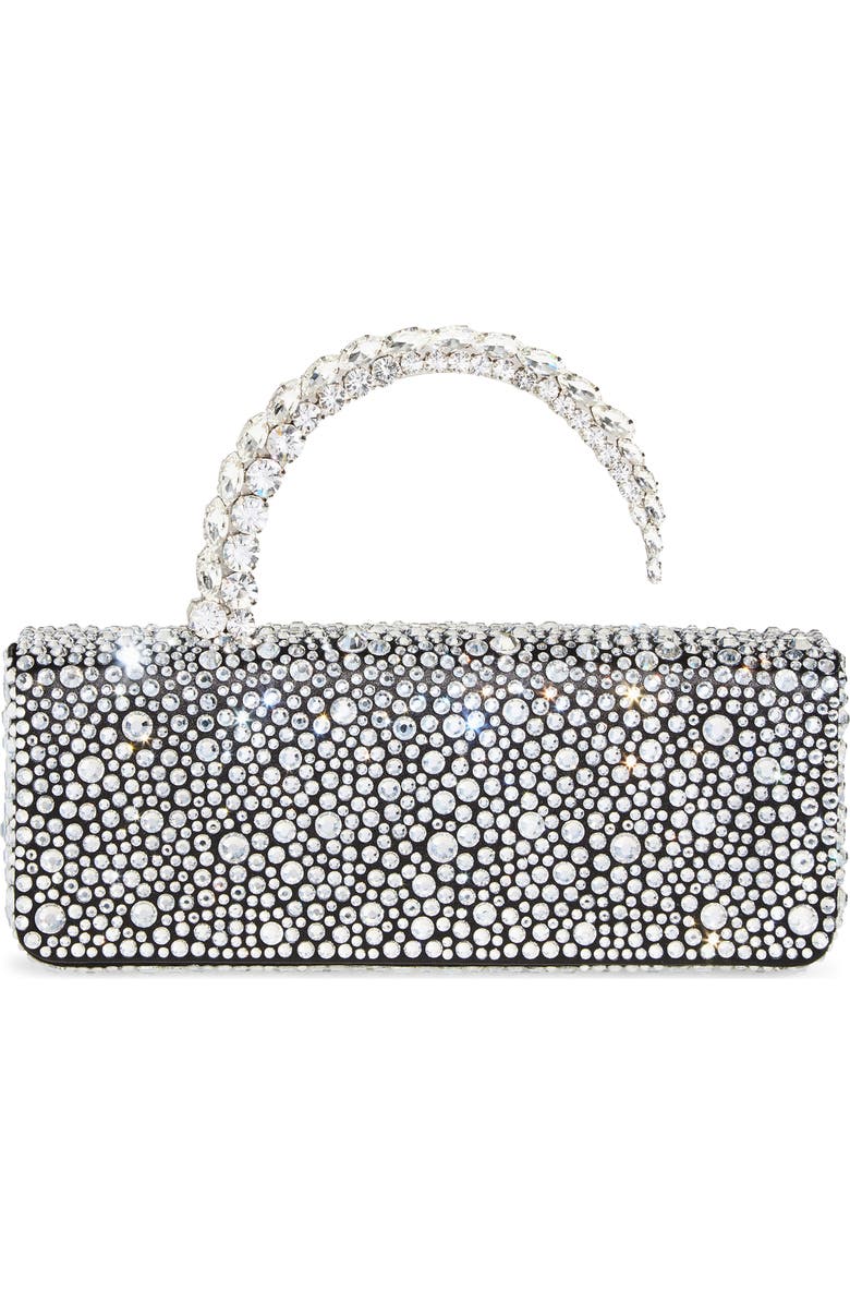 L’alingi Malika Crystal Embellished Jewel Handle Clutch, Alternate, color,