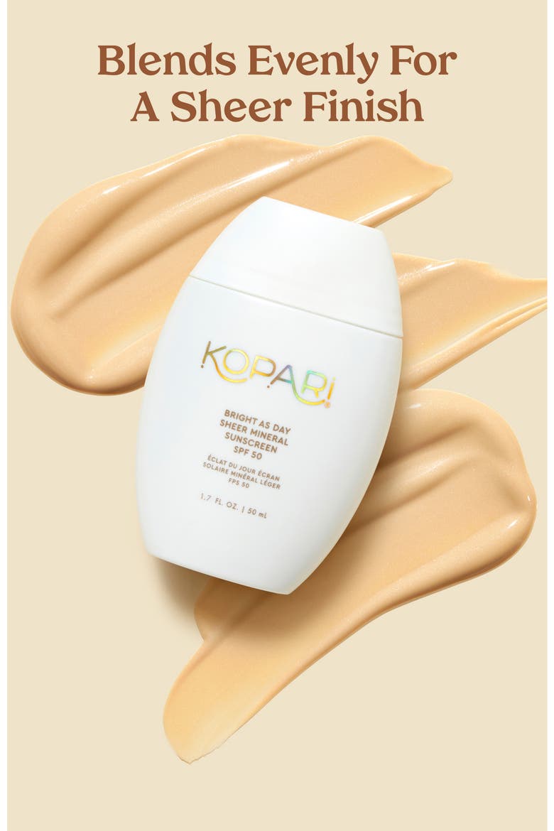 Bright As Day Sheer Mineral SPF 50 Sunscreen, Alternate, color, NO COLOR