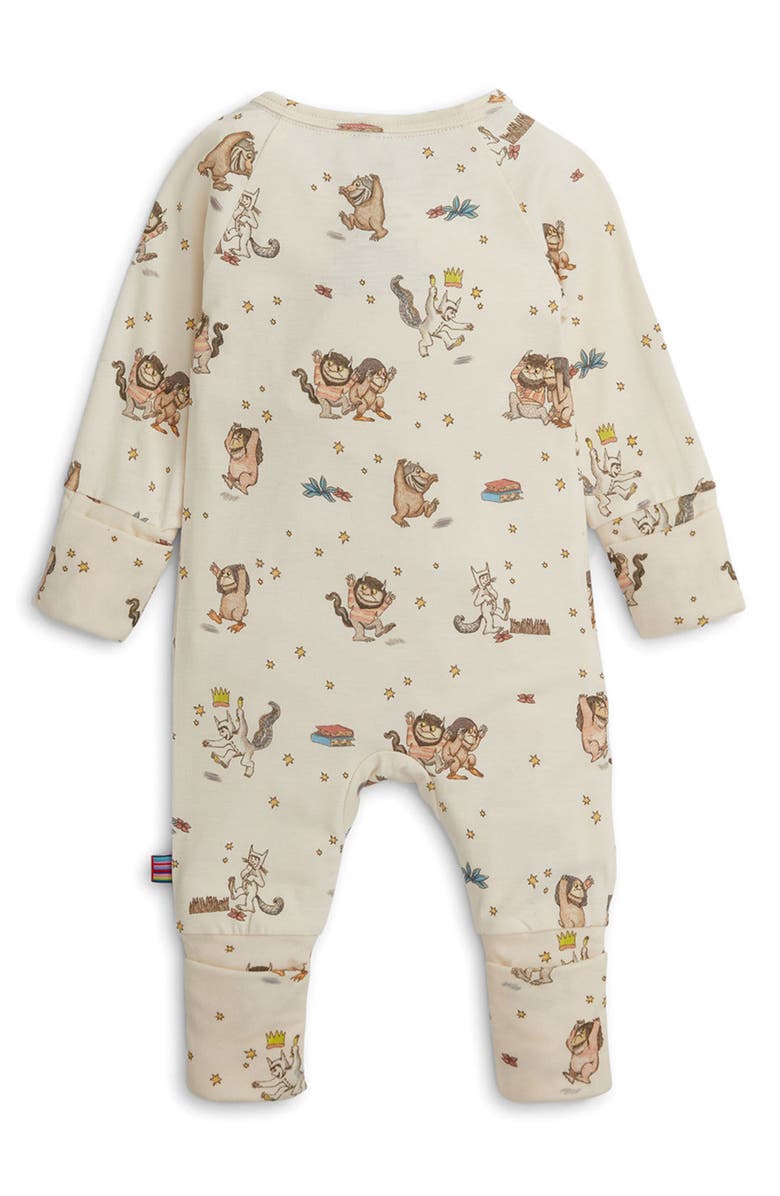 Magnetic Me Where the Wild Things Are Magnetic Closure Convertible Romper, Alternate, color, White