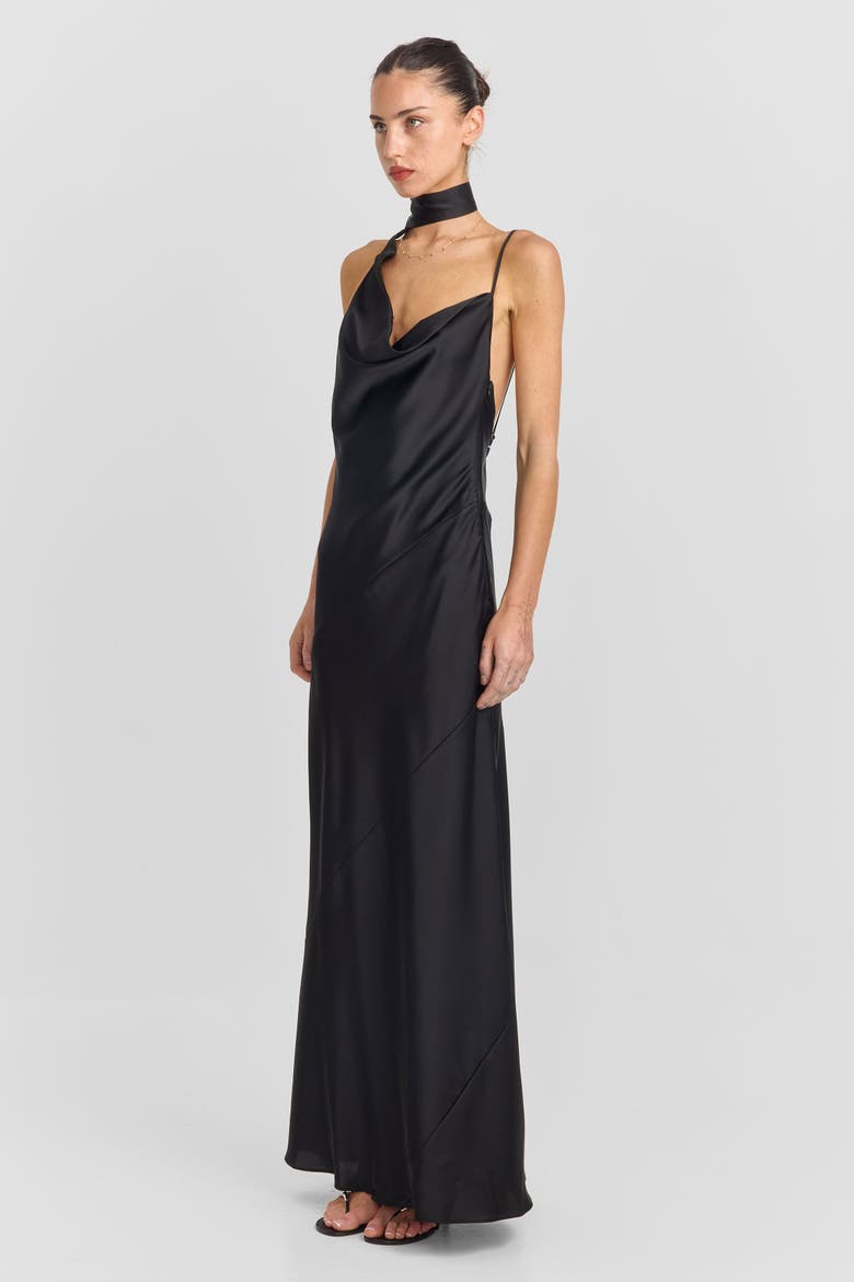 Josette Maxi Dress, Alternate, color, Black
