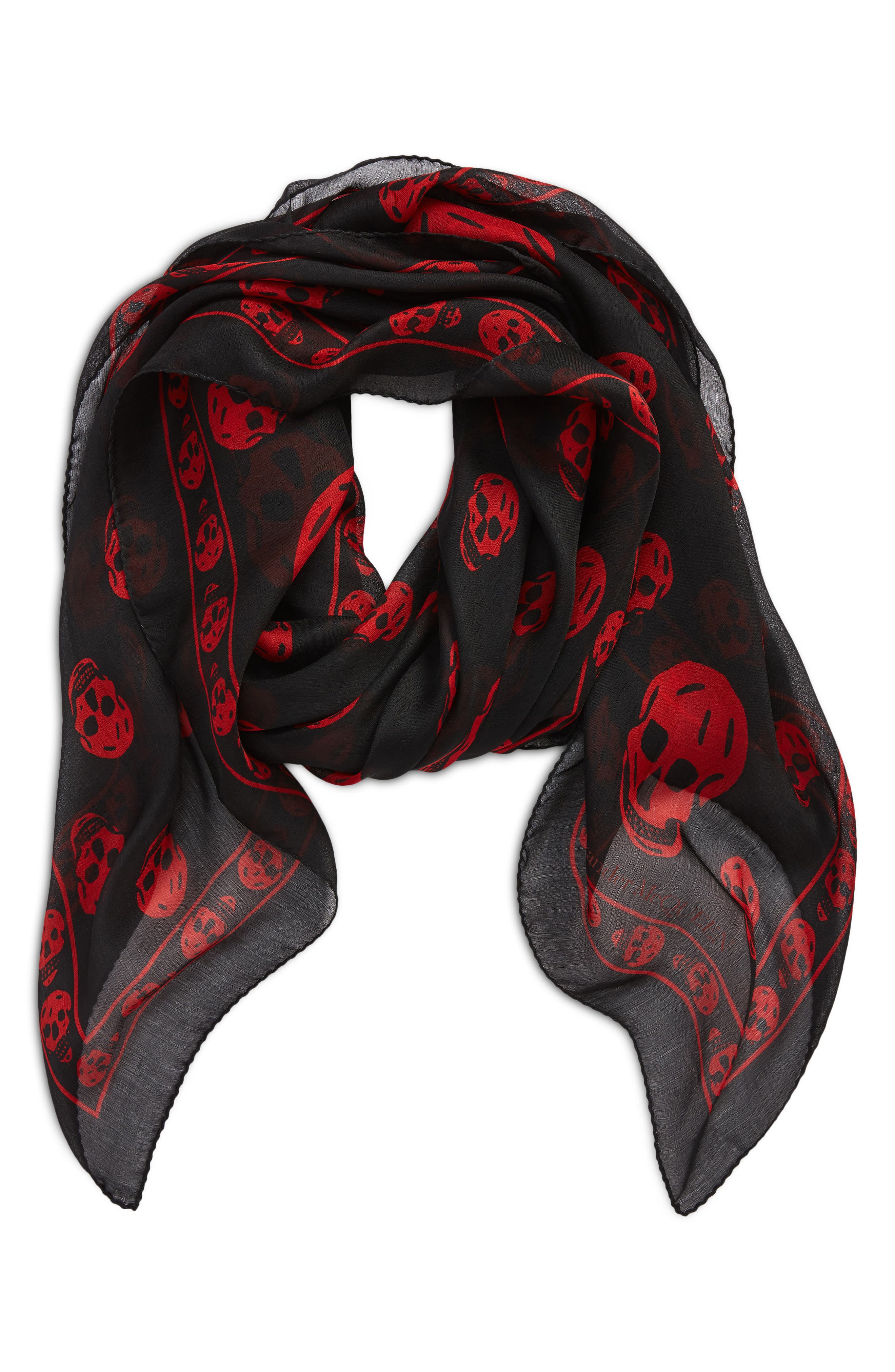 Alexander McQueen Skull Silk Scarf (Men) | Nordstrom