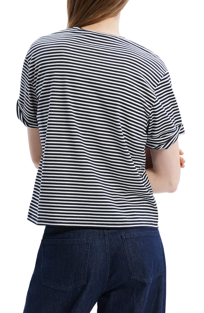Theory Stripe Cotton T-Shirt, Alternate, color, 