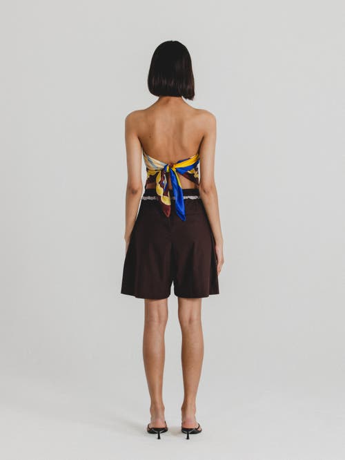 Alas Poplin Shorts In Brown