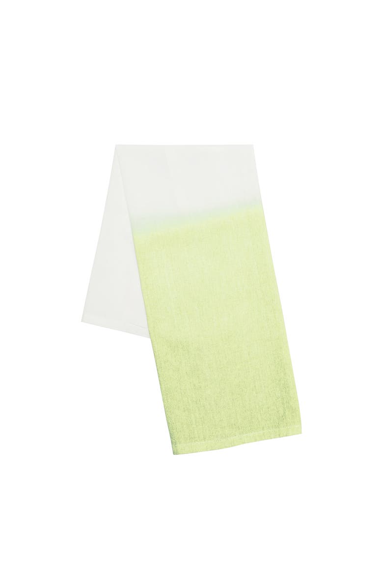 carol & frank Aster Citron Dishtowel, Main, color, Green