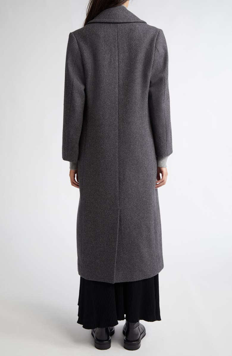 Johnstons of Elgin Great Double Breasted Wool Coat, Alternate, color, Grey