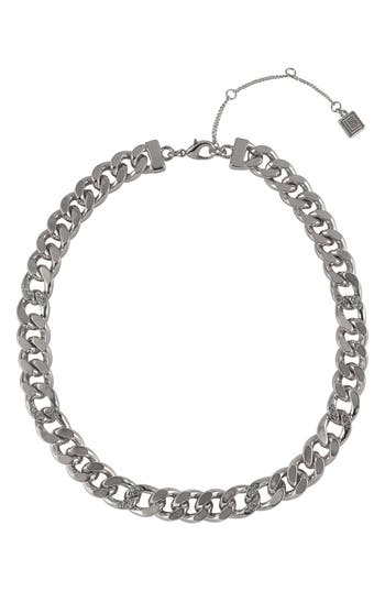Laundry By Shelli Segal Curb Chain Necklace In Silver