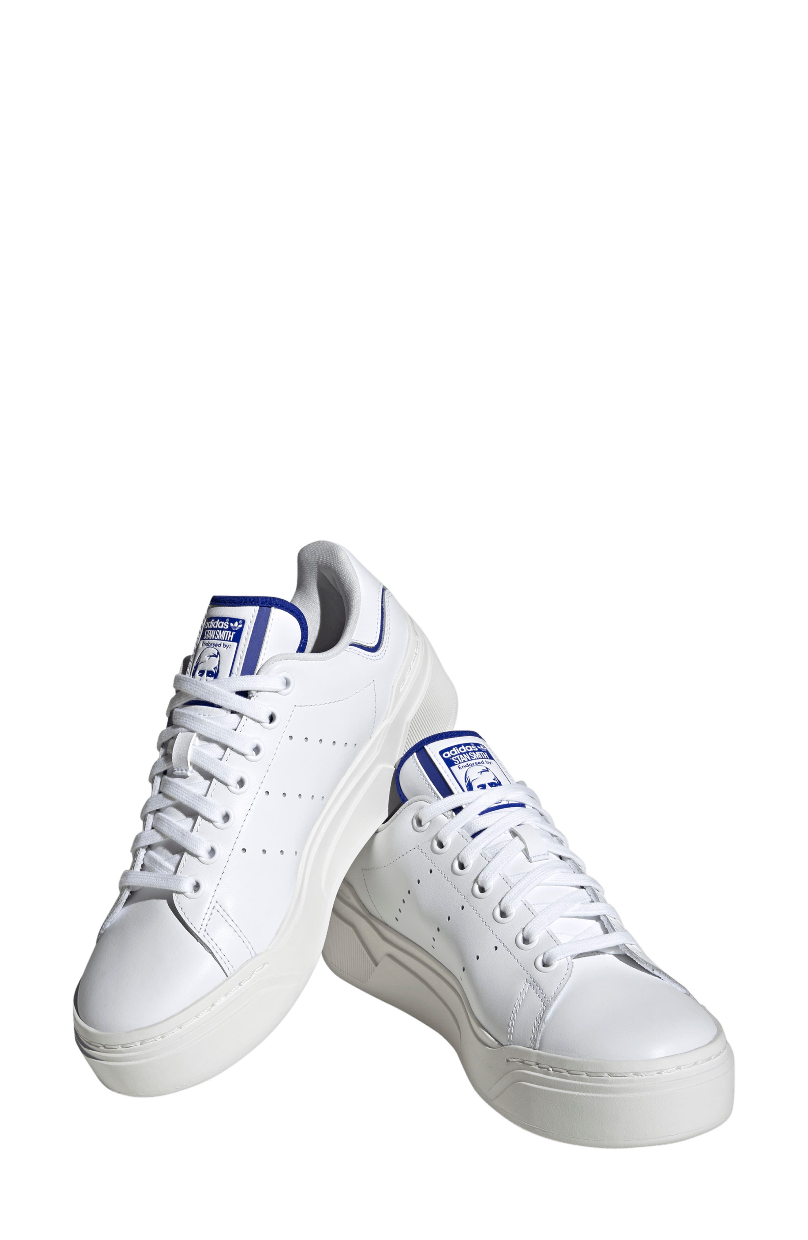 adidas Stan Smith Bonega Sneaker, Alternate, color, Ftwr White Lucid Blue