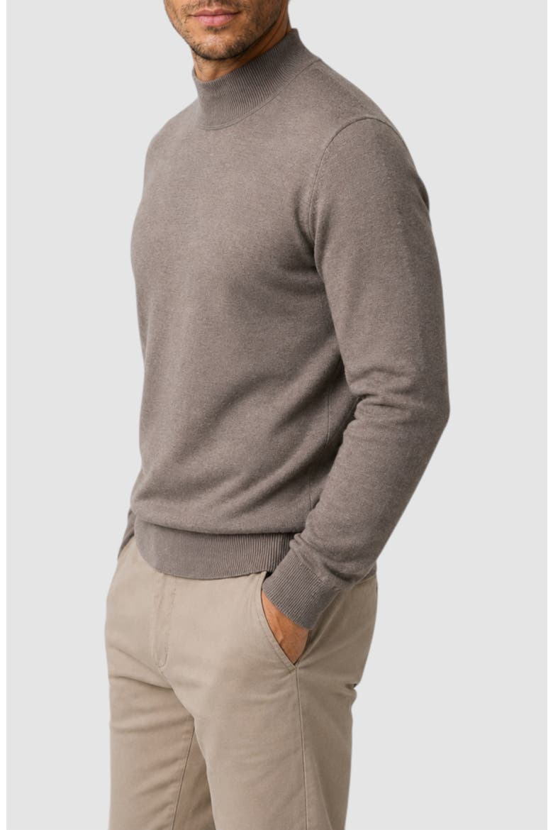 Featherweight Merino Mock Neck Sweater, Alternate, color, TAUPE