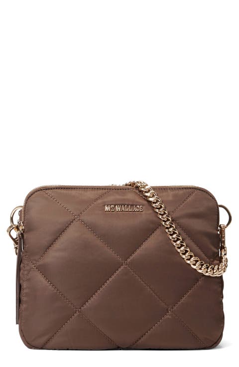 Madison Quilted Nylon Crossbody Bag
