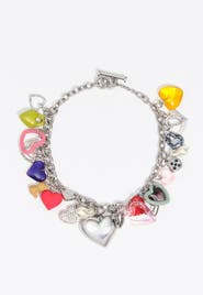 BIMBA Y LOLA Hearts Multicharm Necklace