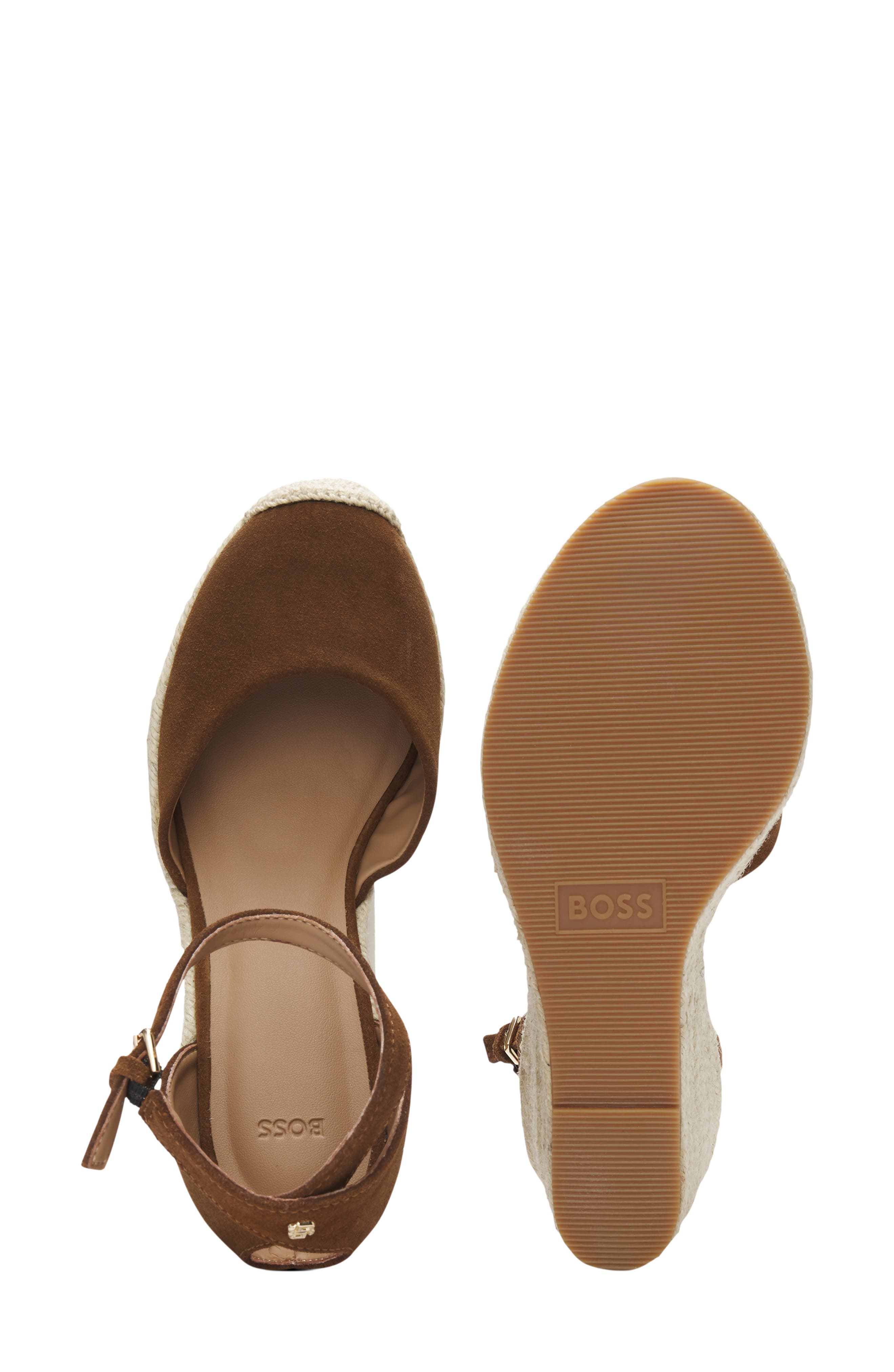 Madeira Espadrille Platform Wedge Pump, Alternate, color, MEDIUM BROWN