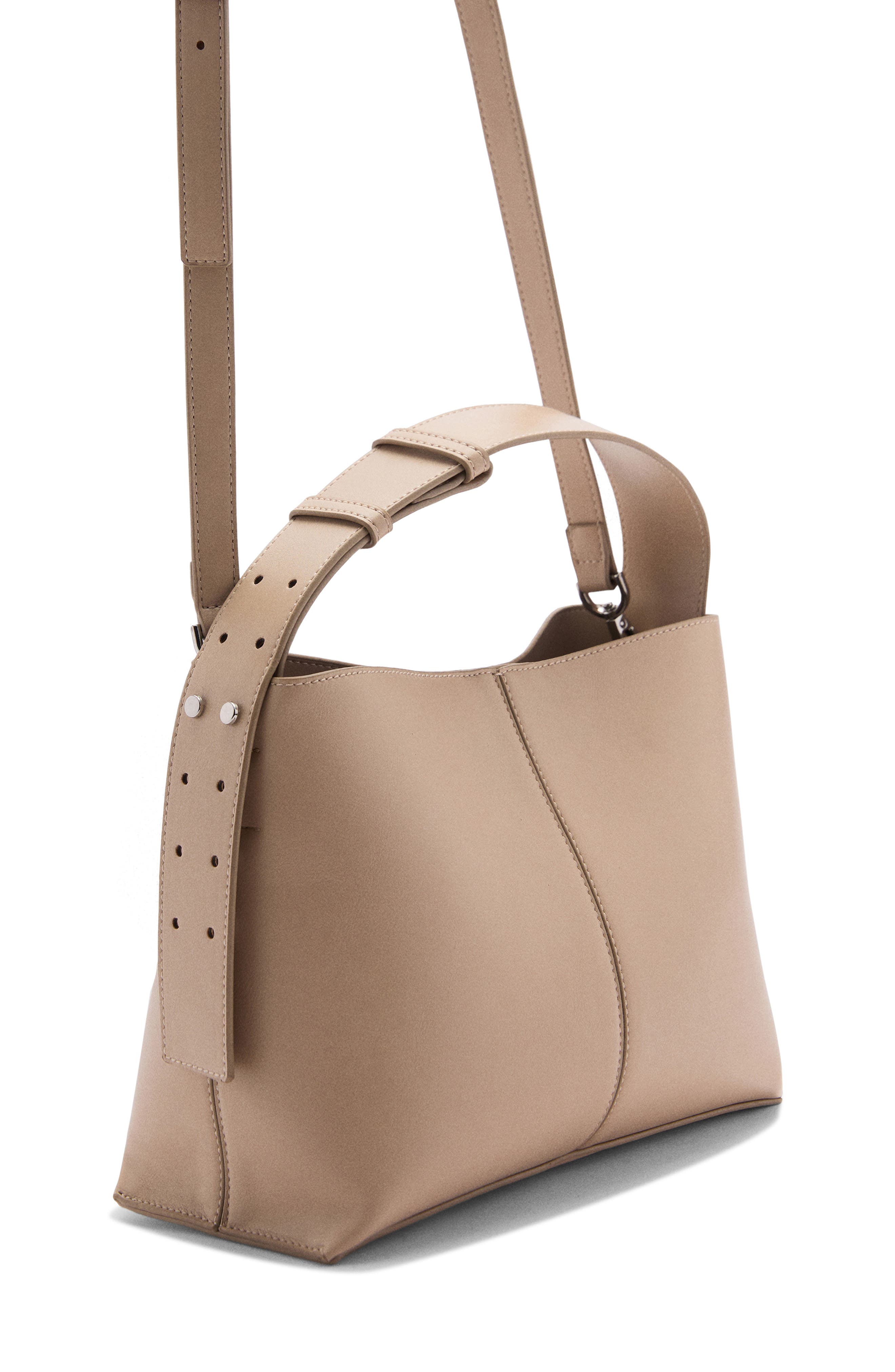 MANGO Shopper Shoulder Bag, Alternate, color, 