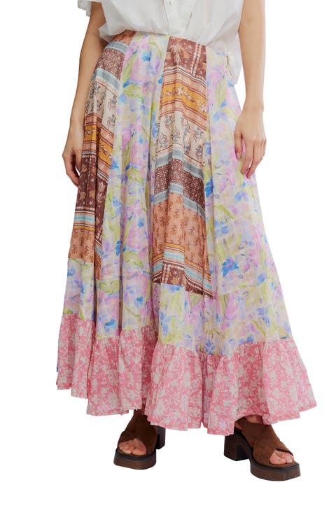 Santa Eulalia Mix Print Maxi Skirt
