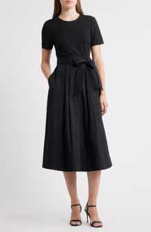 Eliza J Bow Detail Midi Dress