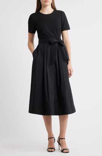 Eliza J Bow Detail Midi Dress