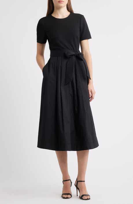 Eliza J Bow Detail Midi Dress