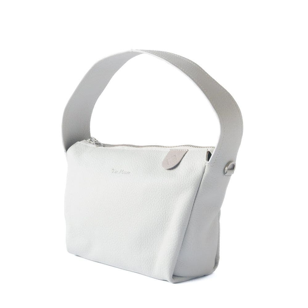 Maina Shoulder Leather Bag, Alternate, color, White
