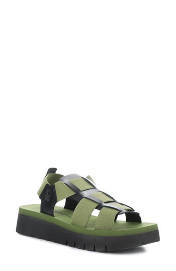 Fly London Samb Platform Wedge Sandal In Multi