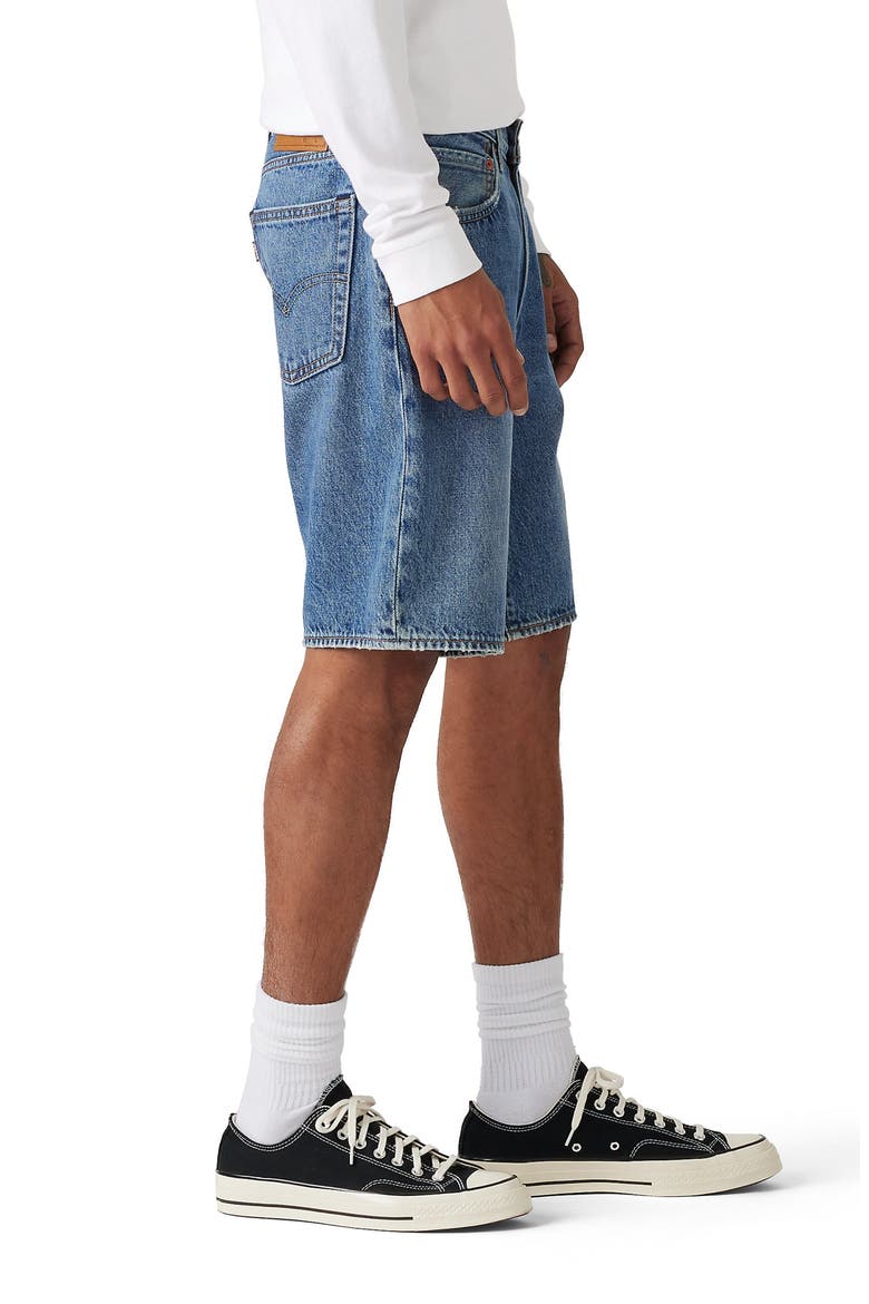 454 Relaxed Denim Shorts, Alternate, color, MY FREQUENCY SHORTS