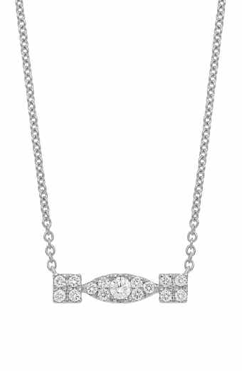 Bony Levy Maya Diamond Cluster Bar Pendant Necklace