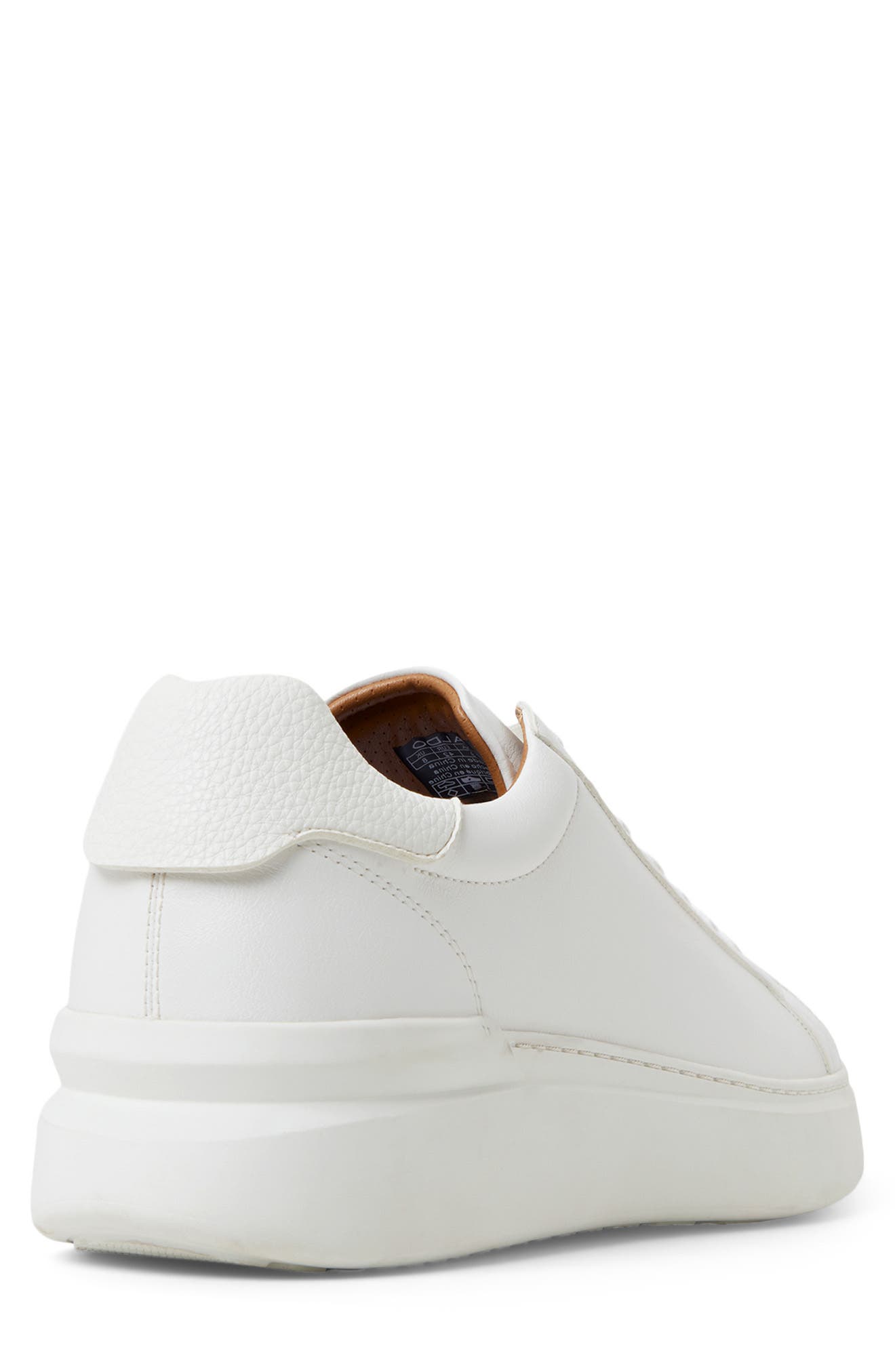 Toddy Faux Leather Sneaker, Alternate, color, WHITE