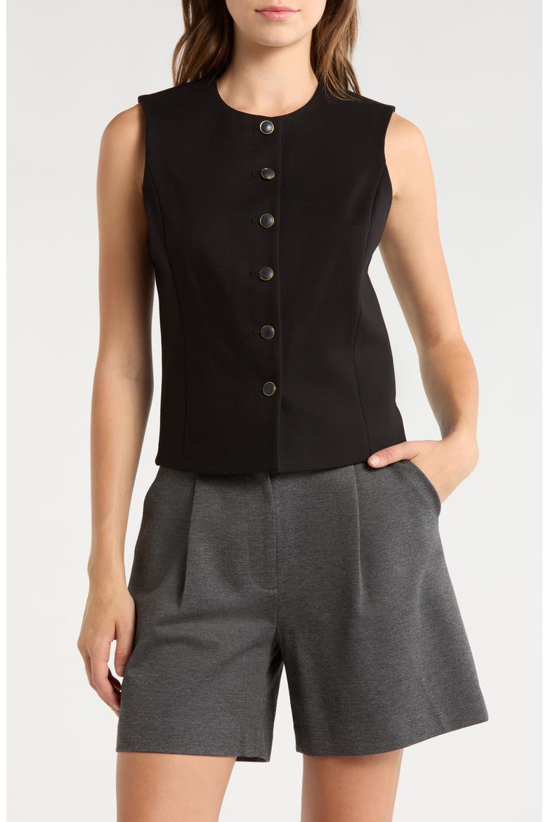 Iris Ponte Vest, Main, color, BLACK