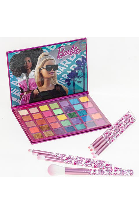 x Barbie® Kids' 35-Well Shadow Palette with Brushes