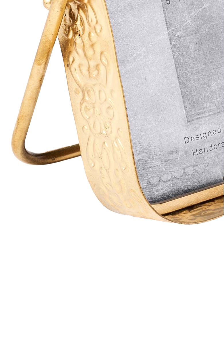 Matr Boomie Loha Rounded Picture Frame - Embossed Iron, Alternate, color, Gold - 4X6