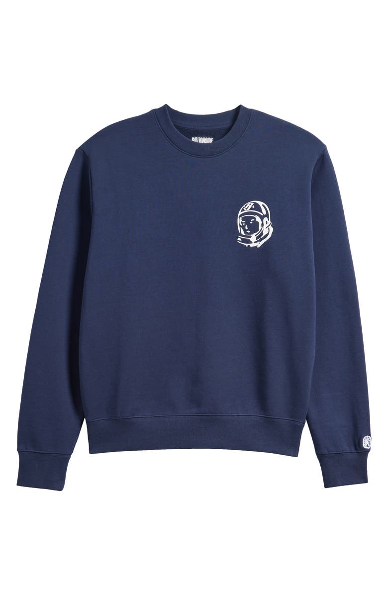 Billionaire Boys Club BB Helmet Crewneck Sweatshirt, Alternate, color, Navy Blazer